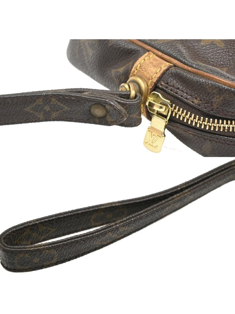 Louis Vuitton Marly Dragonne Clutch Brown Monogram Leather - Picture 9 of 15